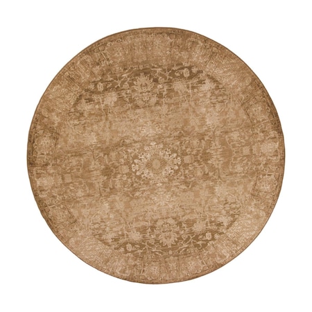 Palacedesigns 7 ft. 7 in. Round Polypropylene Beige Area Rug PA2627197